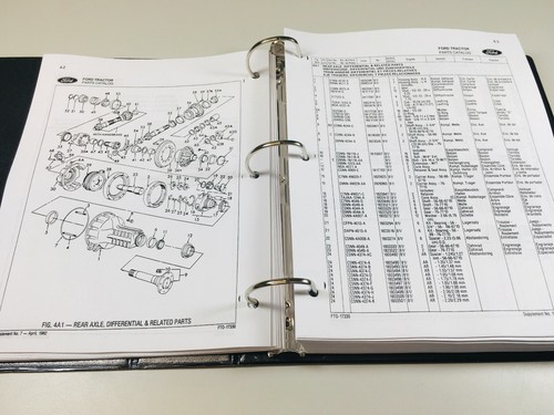 Ford Tractor 5610 6610 7610 Service Parts Operators Manual Factory Shop Set Book - Picture 14 of 17