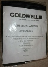 Goldwell Chemical Apron Model. 243003AS With Embroidered Logo. NEW