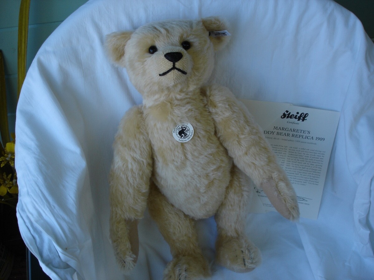 Steiff Margarete's Teddy Bear Replica 1909 Ltd Ed Mint Condition