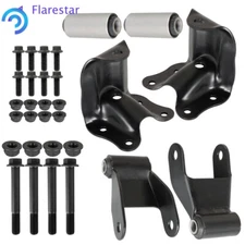 2pcs Rear Leaf Spring Rear Hanger Bracket and Shackle Kit for Ford Ranger 86-08