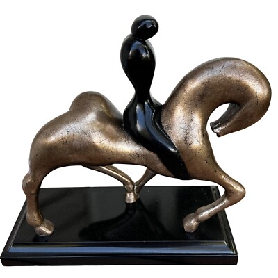 Lam Lee Art Sculpture Figurine 1997 Brutalism/Minimalism Horse with Rider