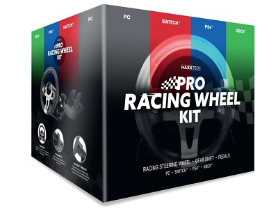 Pro Racing Wheel Kit - Kompatibel mit PC, Switch, PS4, XBX - Nintendo Switch -