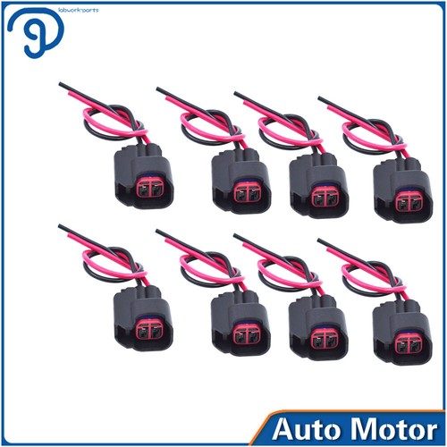8Pcs EV6 EV14 USCAR Fuel Injector Connector Pigtail Harness For Dodge LS2 LS3 - Bild 1 von 9