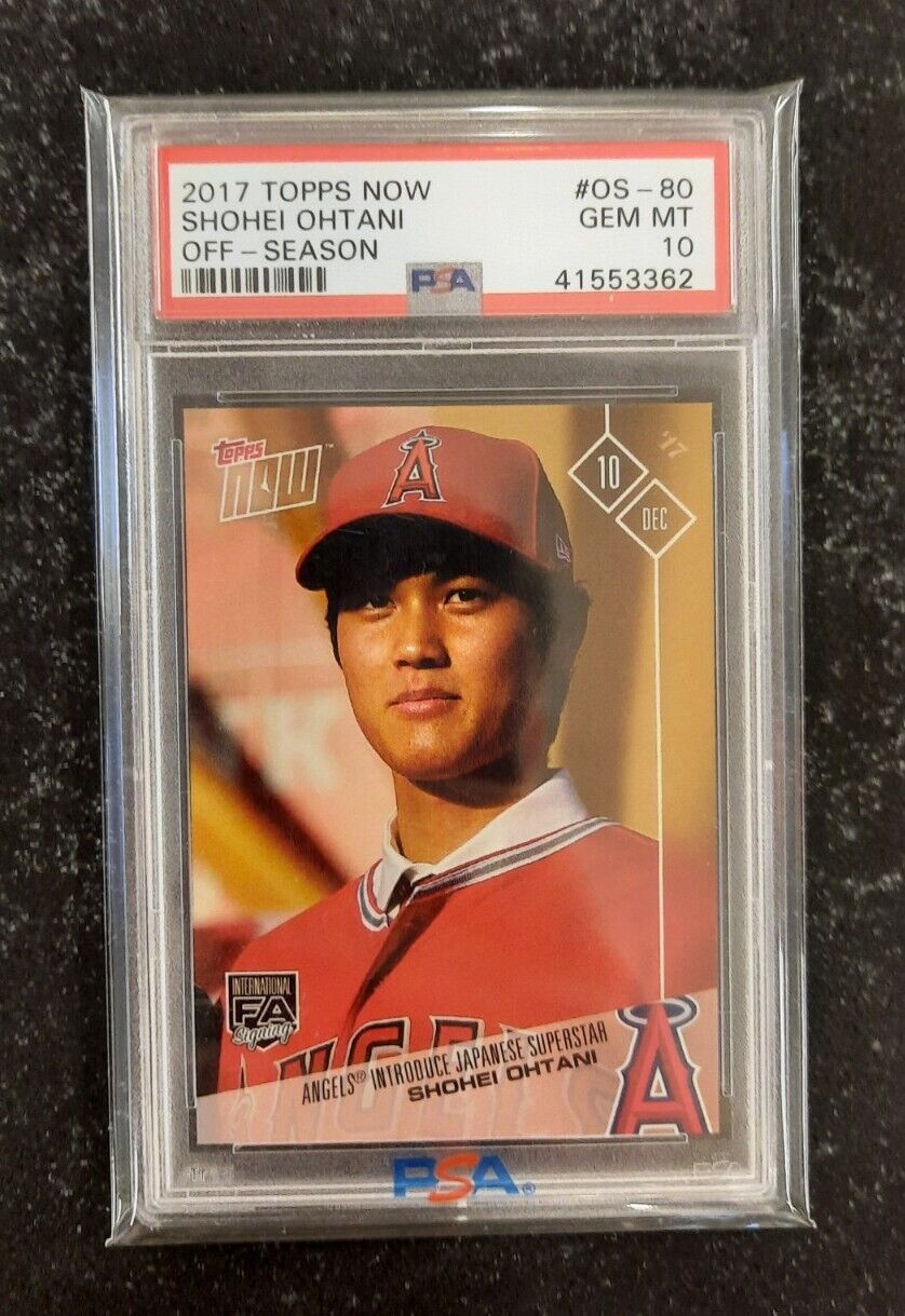 Shohei Ohtani 2017 Topps Now Off-Season #OS-80 PSA 10 Gem Mint Rookie Card RC