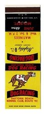 Daytona Beach Dog Racing Florida Vintage Matchbook Cover