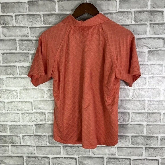 Ashworth x PGA Championship Whistling Straits Peach Argyle Golf Polo Womens XL - Image 4 of 4