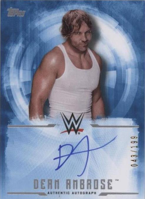 2017 Topps WWE Undisputed - Dean Ambrose #UA-DA - 1 of 1