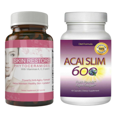 Phytoceramides Anti Aging Support and Acai Berry Weight Management Supplement