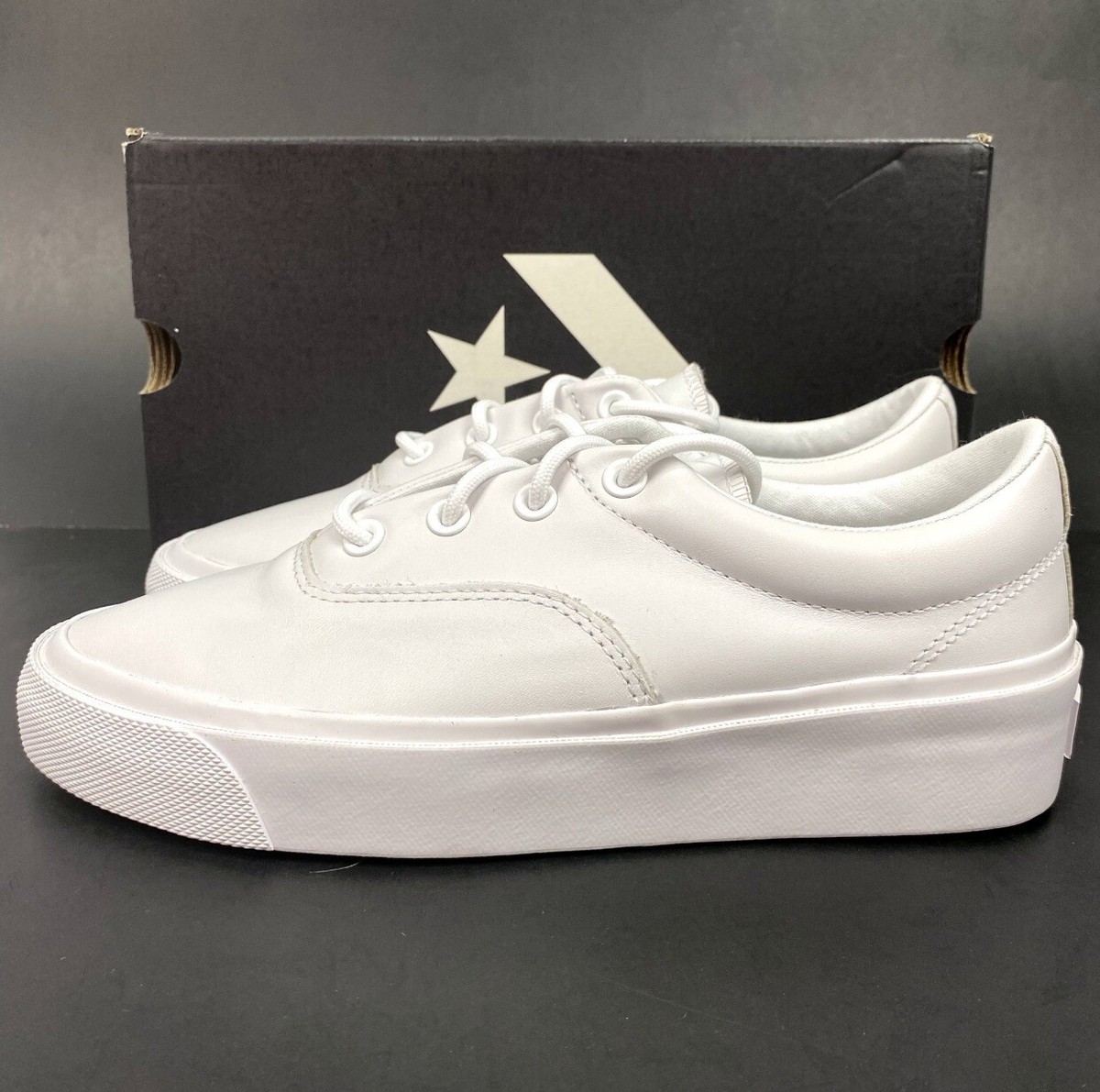 Converse White Skid Grip CVO Sneakers Mens 8/Wmens 9.5 | eBay