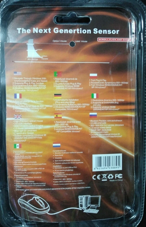 Wireless Mouse, 3.0G Portable Optical Silent Ultra Thin Wireless Computer Mouse  - Image 4 of 4