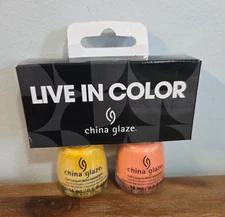 China Glaze Nail Lacquer w/ Hardeners Nailpolish Werk It Honey & All Sun & Games