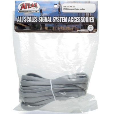 Atlas ~ New 2024 ~ Model Railroad Signal USCB Interconnect Cable Medium 70000058