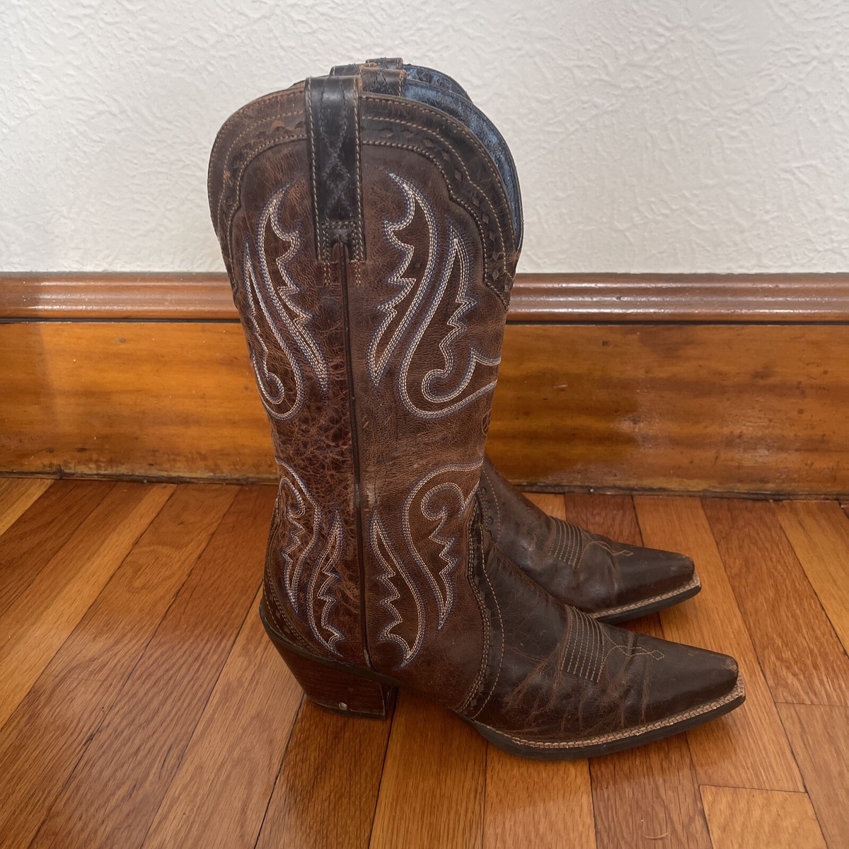 Stivali western Ariat Heritage punta R donna 8,5 B pelle marrone