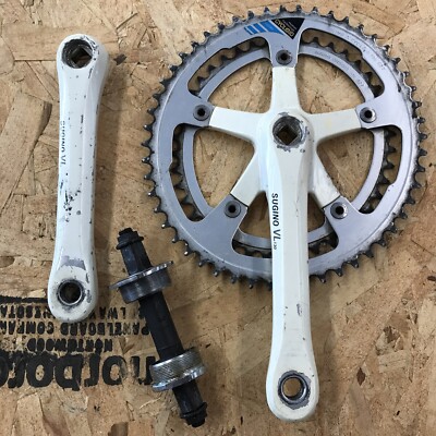 Sugino VL 170 mm Crankset Cycloid Alloy Road 52 42 Double Used
