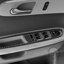 6x For Chevrolet Traverse 09-12 Real Carbon Fiber Window Lift Switch Panel Trim