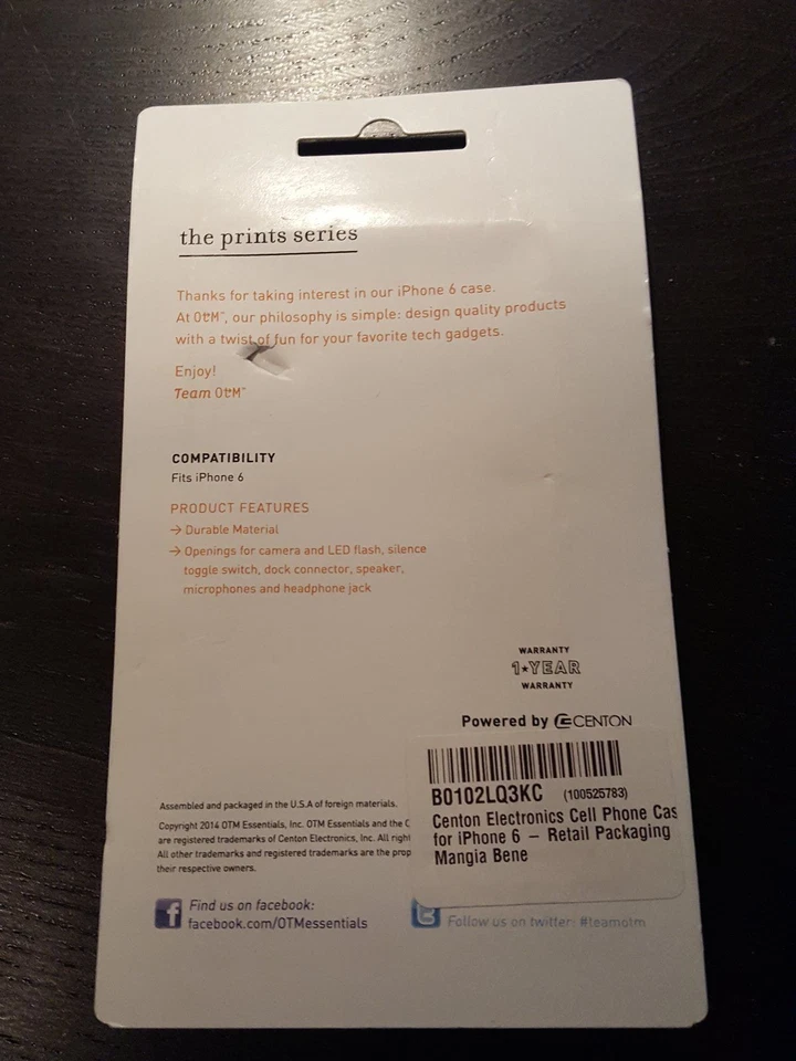 Centon - The Print Series - Estuche para iPhone 6 y 6S Foto 2 de 2