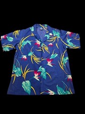 Vintage Ocean Pacific OP 80s 90s Floral Colorful Mens Button Up Shirt Large