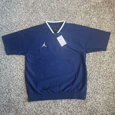 Air Jordan Football Coaches Windbreaker Jacket Mens Small Navy CV5858-419 NEW