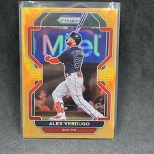 2022 PANINI PRIZM BASEBALL ALEX VERDUGO Orange # 100 BOSTON RED SOX