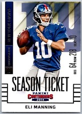 2014 Panini Contenders 49 Eli Manning New York Giants Football Card