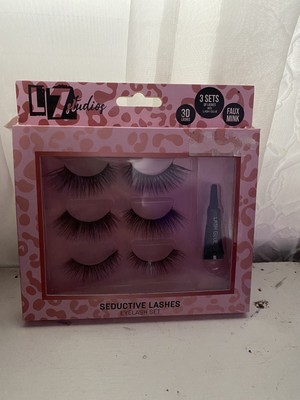 L7 Studios Seductive Lashes 3D Faux Mink 3 Sets With Lash Glue