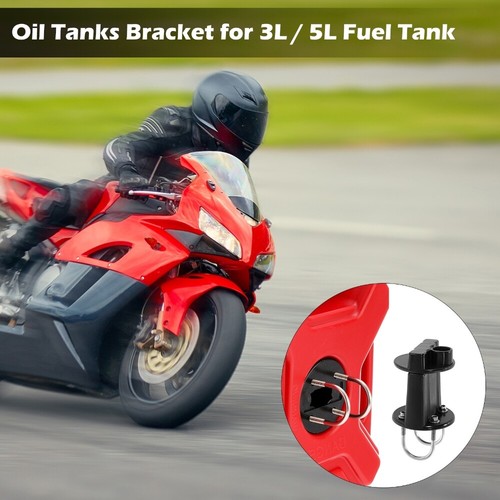 for Spare 3L/5L fuel tank Bracket Lock Holder Plastic Black Motorcycle ATV UTV - Picture 5 of 12