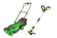 Green Tools Gartenset - Akku Rasenm&auml;her 36V - 38cm Schnittbreite & Rasentrimmer