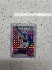 2020 Panini Mosaic RC NFL DEBUT PINK MOSAIC PRIZM REFRACTOR SP Jacob Eason (IND)