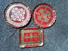 Vintage 3x  Florentiner Tablett Konvolut Made...