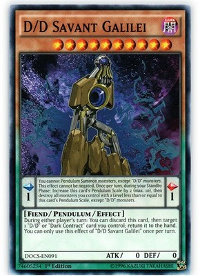 D/D Savant Galilei - DOCS-EN091 - Common - 1st Edition - Lightly Played