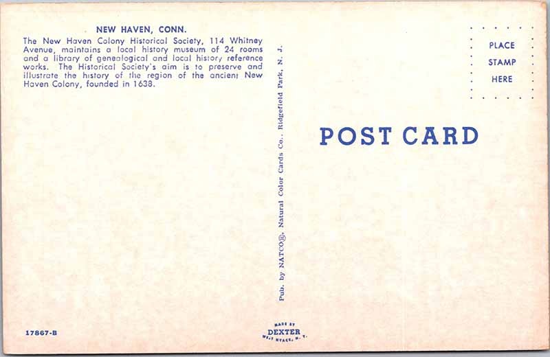 Postcard MUSEUM SCENE New Haven Connecticut CT s/06 AK1592 | eBay