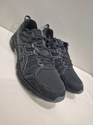 Asics Gel-Venture 7 - Men's Sz 8 Black Sheet Rock Trail Running Shoes 1011A560