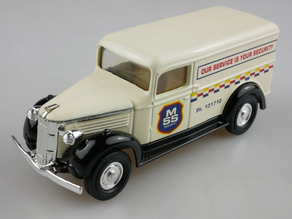 Y-12-5 1937 GMC Van M.S.S. Security Services cremefarben - Code 3 - 49015 Matchb - Bild 2 von 4