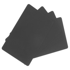 Blank PVC Cards 20mil ID Cards Credit Plastic Waterproof Graphics Black 50 PCS
