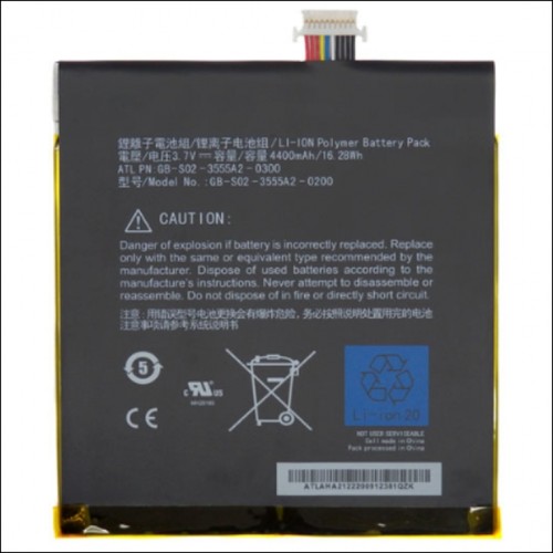Amazon 1st Generation Kindle Fire 7" D01400 Battery 3.7V 4400mAh 3555A2L - 第 1/2 張圖片