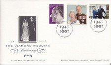 GB COMMEMORATIVE COVER 2007 60TH WEDDING ANNIVERSARY OF QUEEN ELIZABETH II