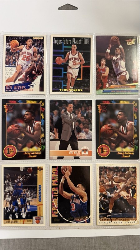 Fleer 1994-95 NBA New York Knicks 72-Card Lot Fleer Ultra/NBA Hoops 1st