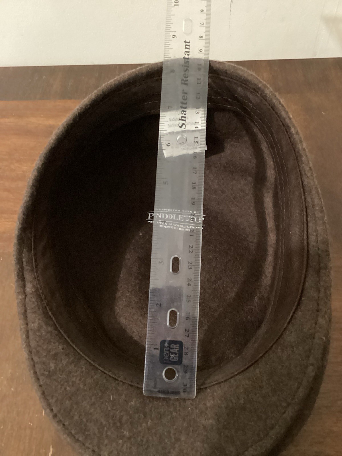 Pendleton Brown Solid Flat Cap Men's Size L - image 7