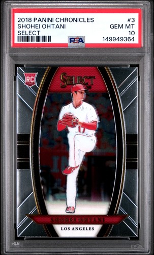Shohei Ohtani 2018 Panini Chronicles #3 Select PSA 10 Rookie