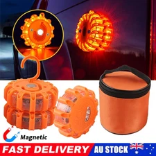 3PCS Magnetic LED Road Flare Emergency Car Roadside Strobe Warning Beacon Lights