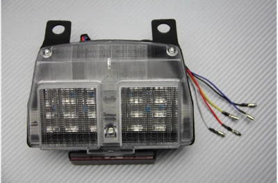 Feu Arr Stop LED Blanc Clair Clignotants Intégrés Pour Cagiva MITO 125 1989-07 - Photo 1/3