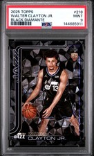 2025 TOPPS BLACK DIAMANTE #218 WALTER CLAYTON JR. ROOKIE RC 8/10 PSA 9