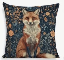 William Morris Abstract Floral Fox Double Sided Throw Pillow Cover Home Decor