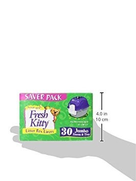 30 Count Fresh Kitty Litter Box Liners Super Thick, Durable, Easy Clea