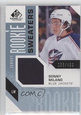 2016-17 SP Game Used Rookie Sweaters 155/499 Sonny Milano #RS-SM gz3