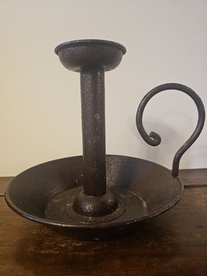 Kerzenhalter Metall rustikal Kammerleuchter Toleware Vintage Stil