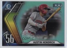 2022 Bowman Chrome Scouts Top 100 Aqua Refractor 99/125 Austin Hendrick fm0
