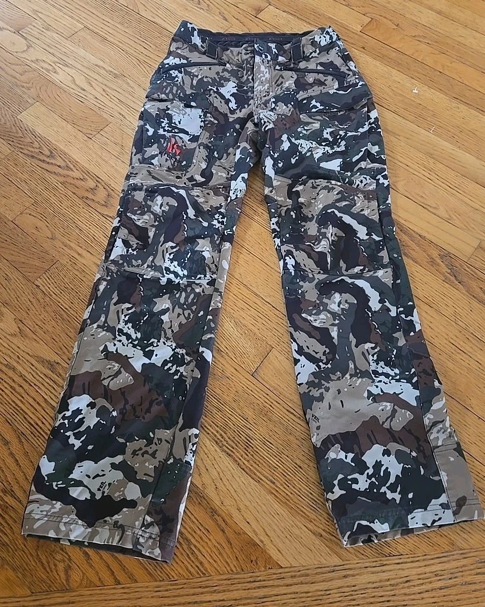 Killik Pants Mens 30x32 Veil Camo Hunting Cargo Polyester Stretch Outdoor