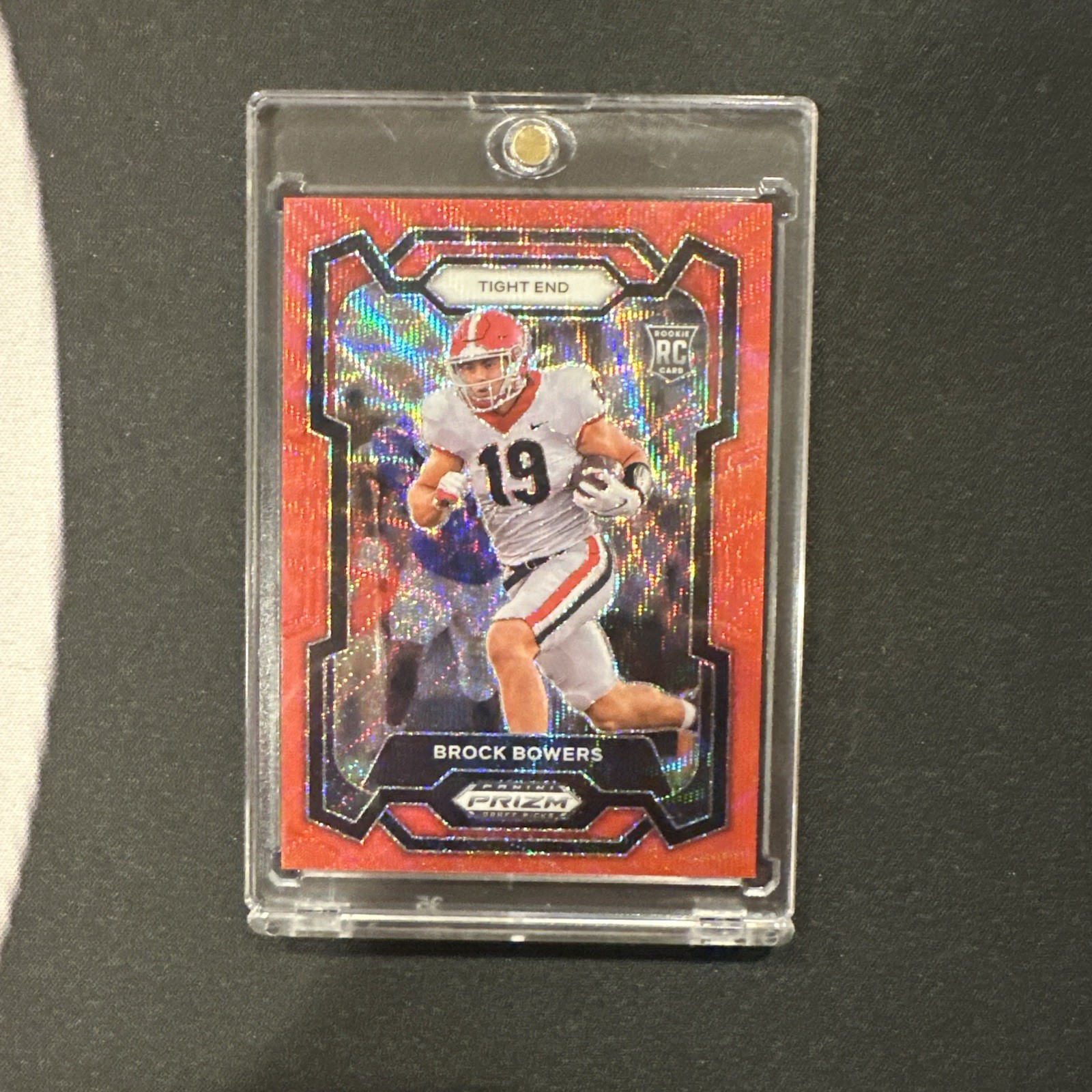 2024 Panini Prizm Draft Picks - Brock Bowers #107 Ruby Wave Prizm (RC)