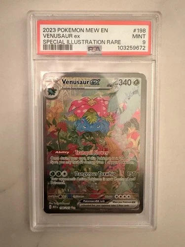 Pokémon Venusaur ex 198/165 Special Illustration Rare Holo EX PSA 9